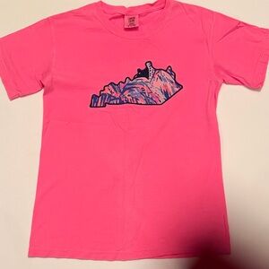 Comfort Colors Kentucky Lilly Pulitzer Neon Pink Graphic Tee